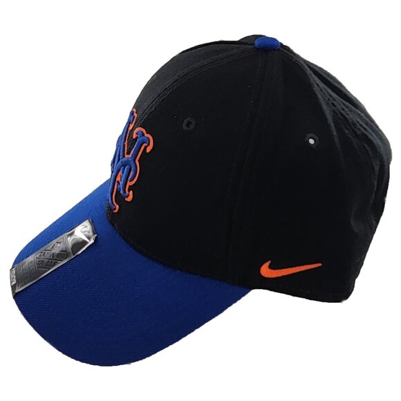 Nike Men's New York Mets Classic Wool Blackout Adjustable Baseball Cap - Picture 1 of 5